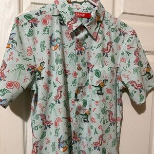 Mens Small Shinesty Button Down Shirt